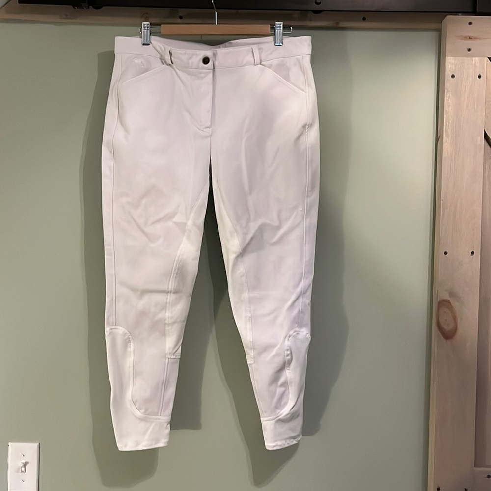 SmartPak Piper Full Seat White Breeches
